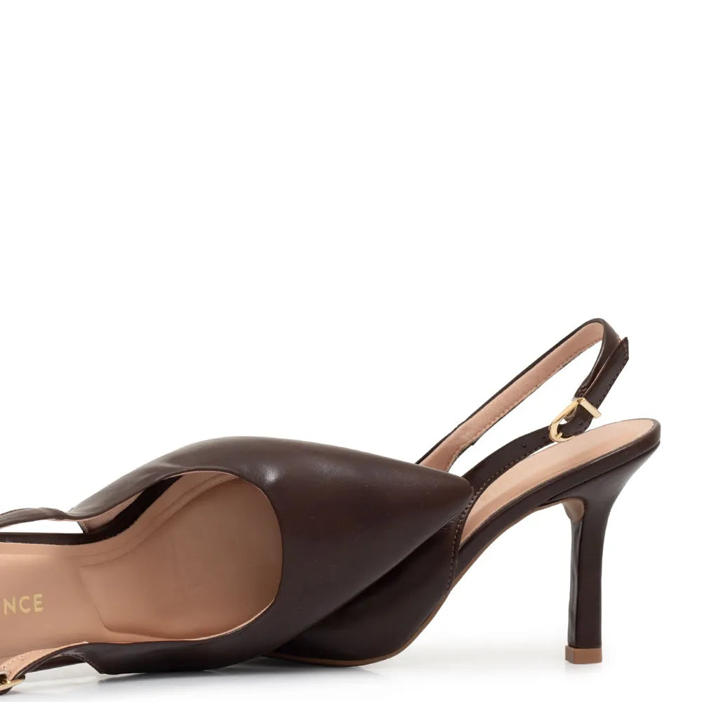 Brown Slingback Pump