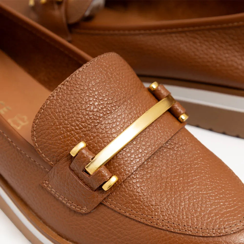 Caramelo Leather Bridão Loafer