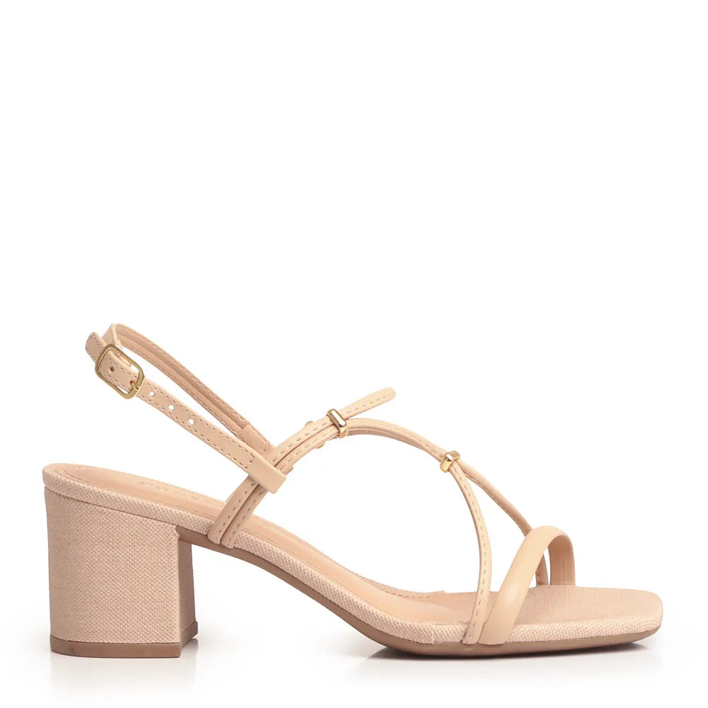 Nude Textured Insole Sandal