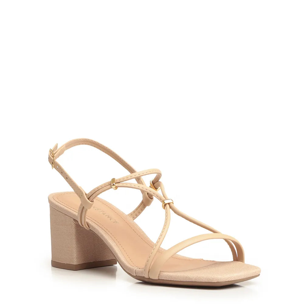 Nude Textured Insole Sandal