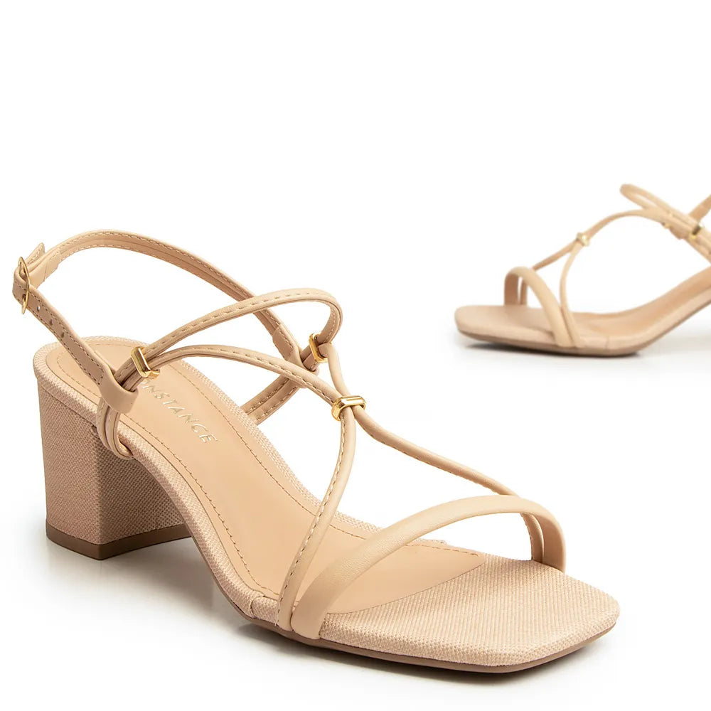 Nude Textured Insole Sandal