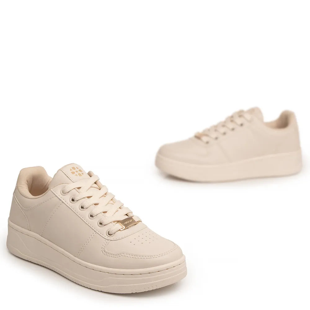 Off White Monochromatic Recortes Sneaker