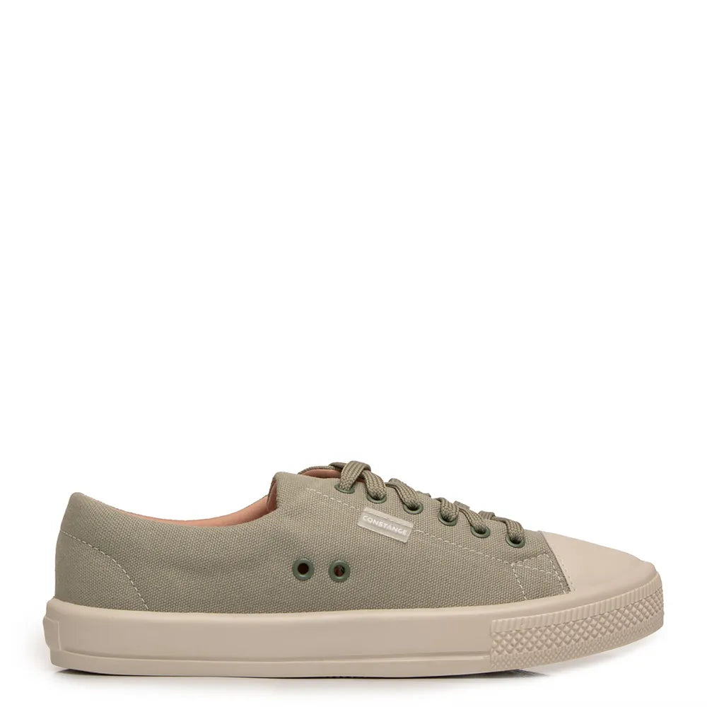 Green Comfort Eyelet Detail Sneakers