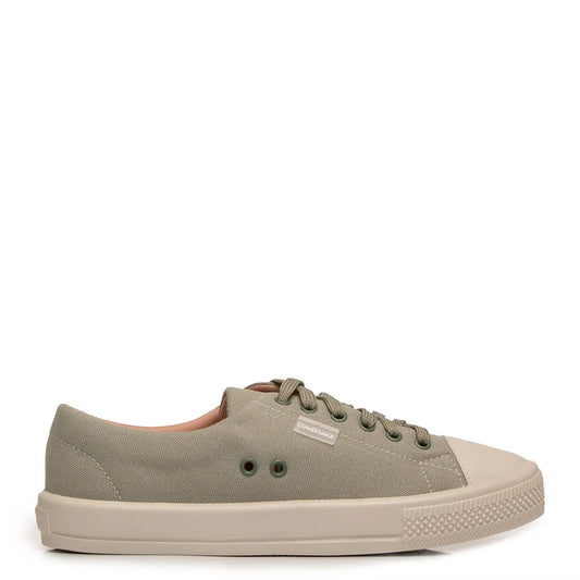 Green Comfort Eyelet Detail Sneakers