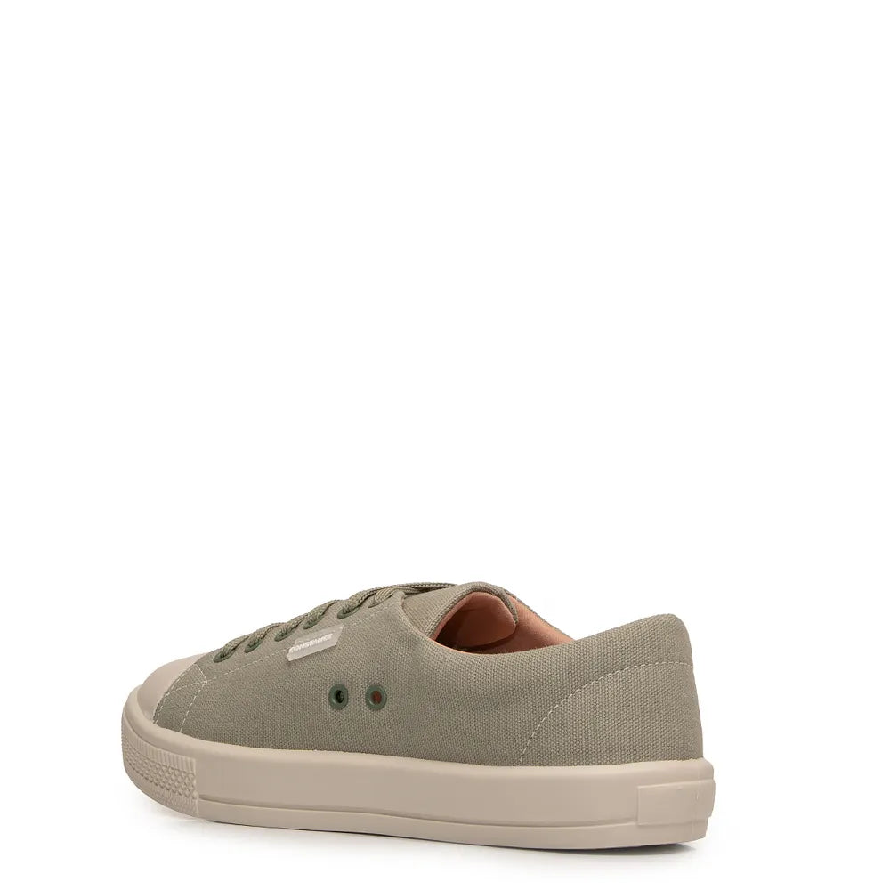 Green Comfort Eyelet Detail Sneakers