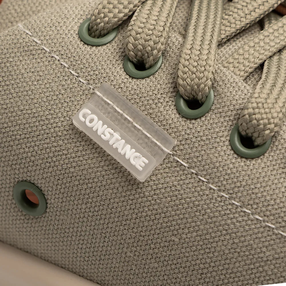 Green Comfort Eyelet Detail Sneakers