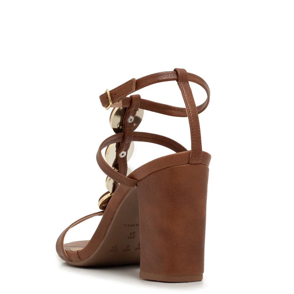 Caramel Covered Sphere Sandals