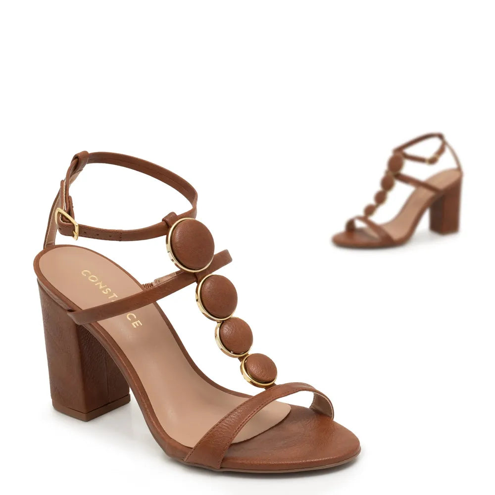 Caramel Covered Sphere Sandals