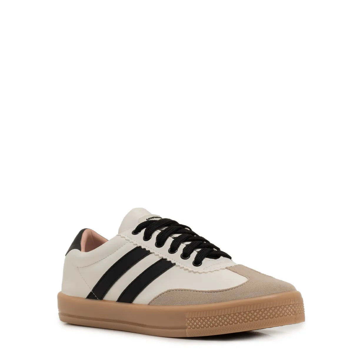 White and Black Comfort Recortes Sneaker