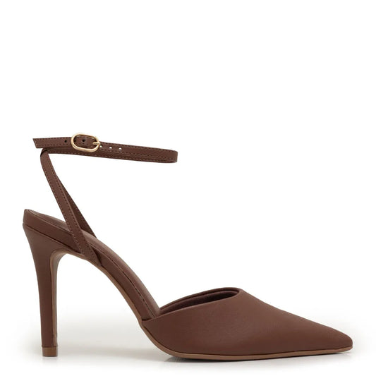 Brown Monochromatic High Heel Pump