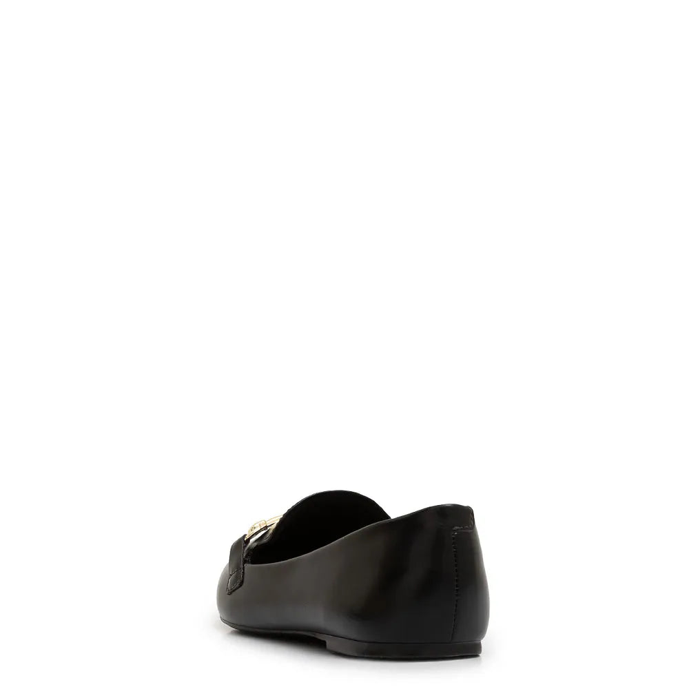 Black Pointed-Toe Bridão Loafer