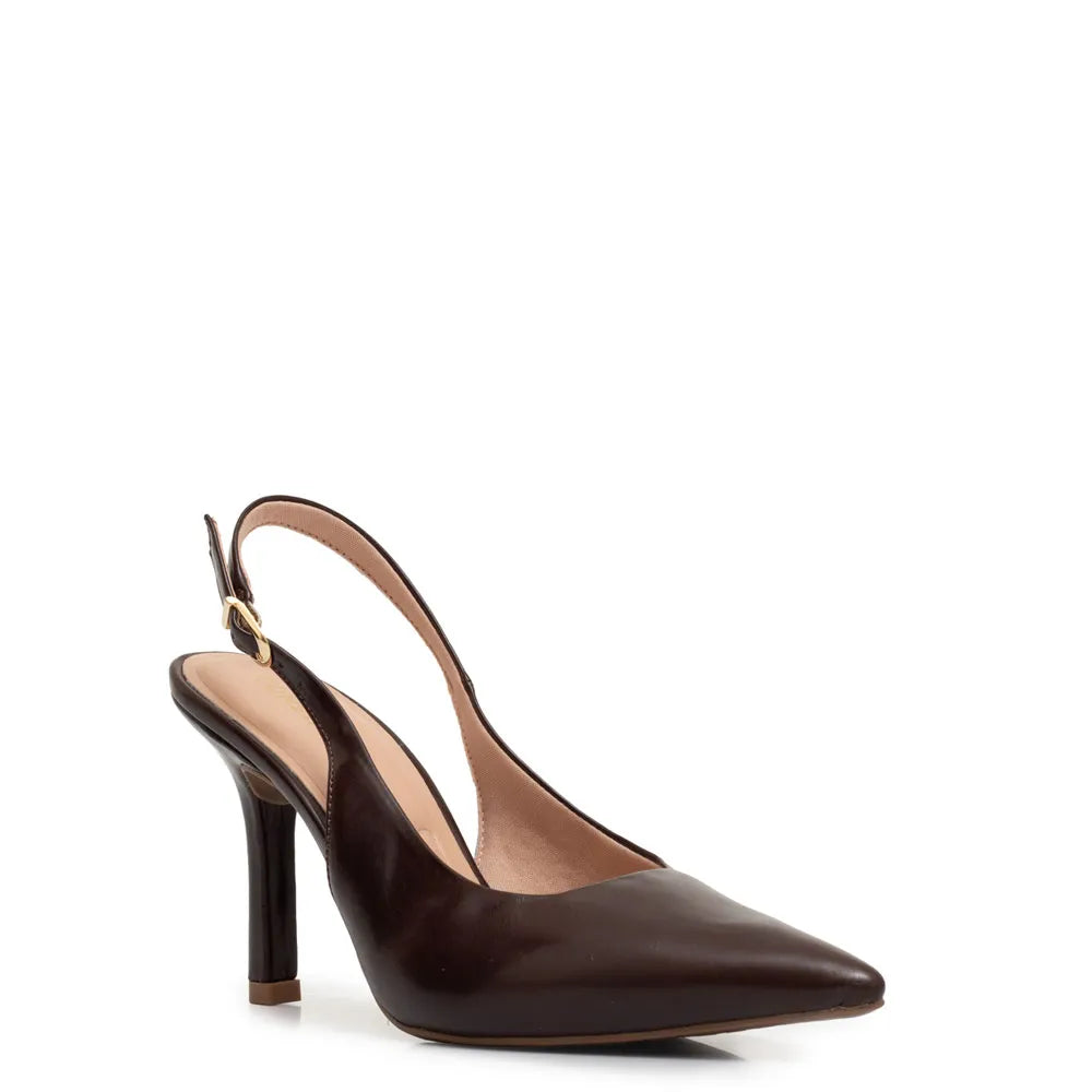 Brown Slingback Pump