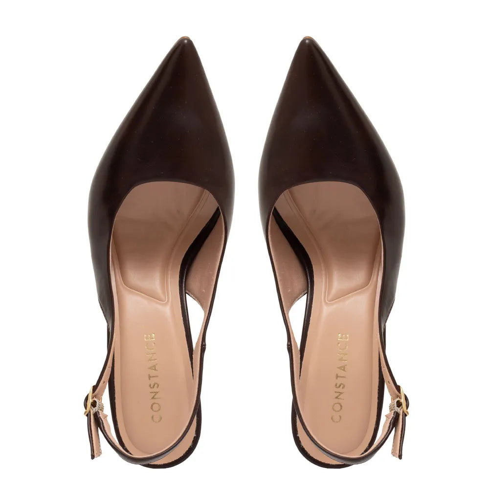 Brown Slingback Pump