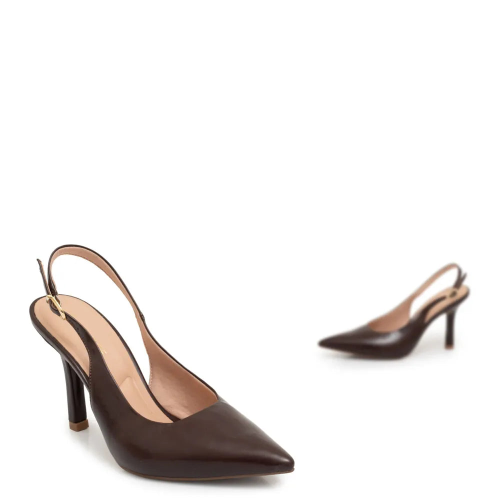 Brown Slingback Pump
