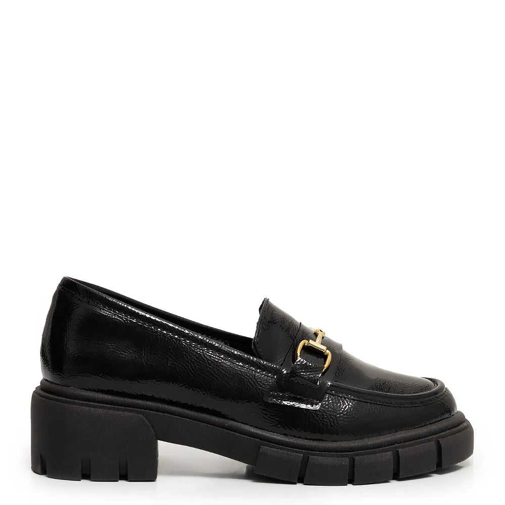 Black Lug Sole Bridão Loafer