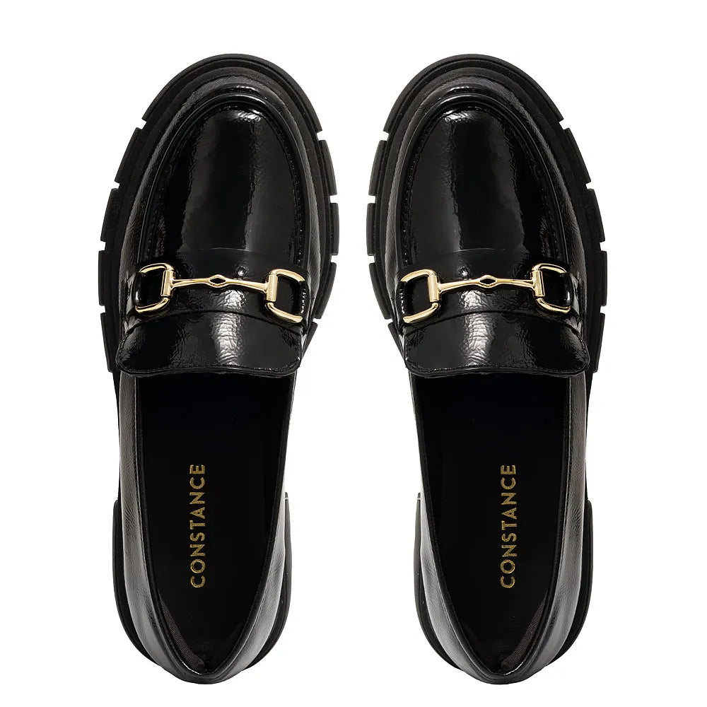 Black Lug Sole Loafer