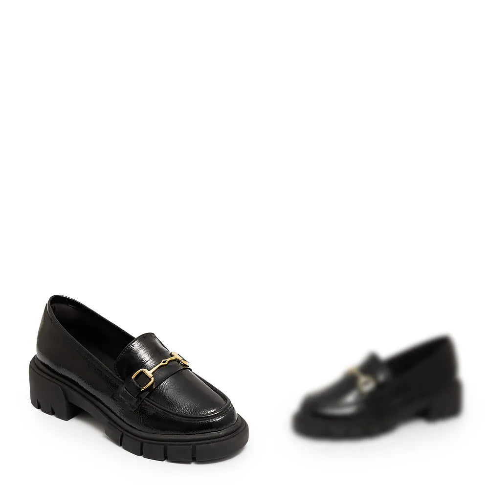 Black Lug Sole Bridão Loafer