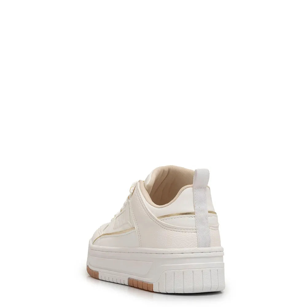 White Recortes Sneakers