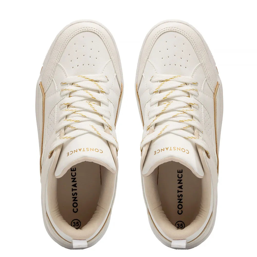 White Recortes Sneakers