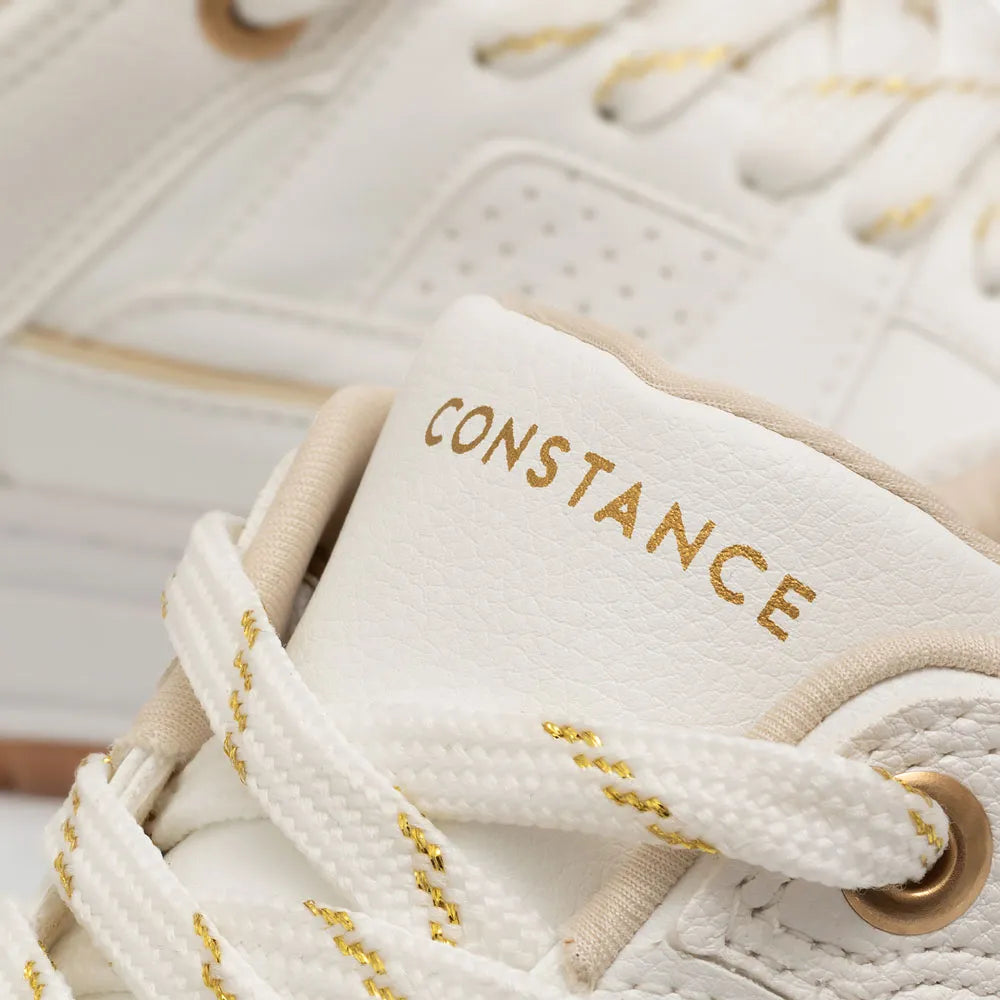 White Recortes Sneakers
