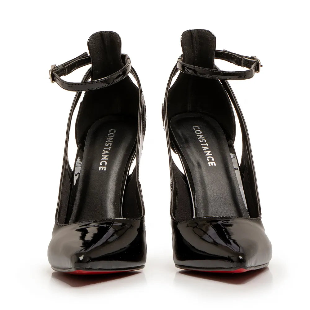 Black Patent Leather Stiletto Pump