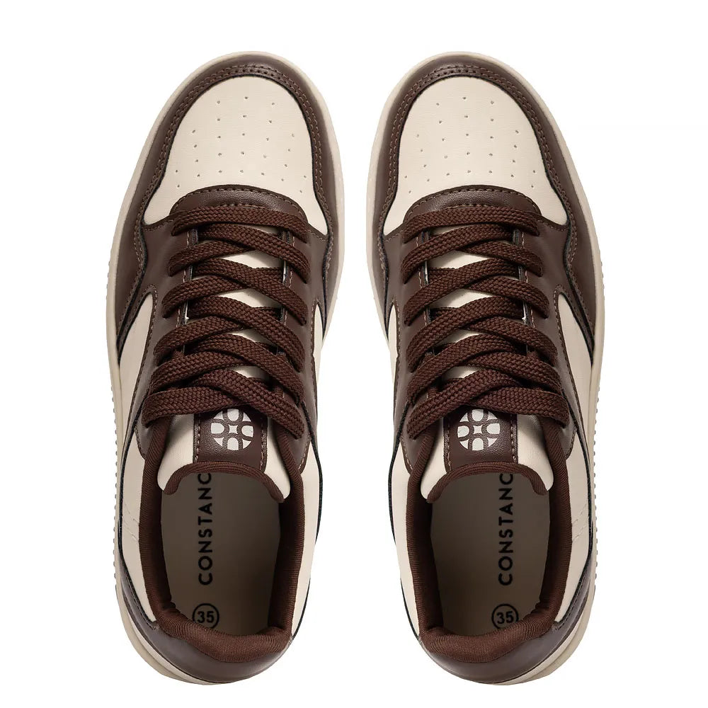 Brown Recortes Sneakers