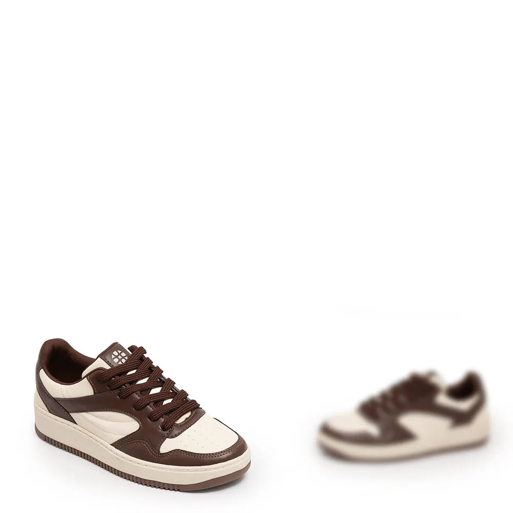 Brown Recortes Sneakers