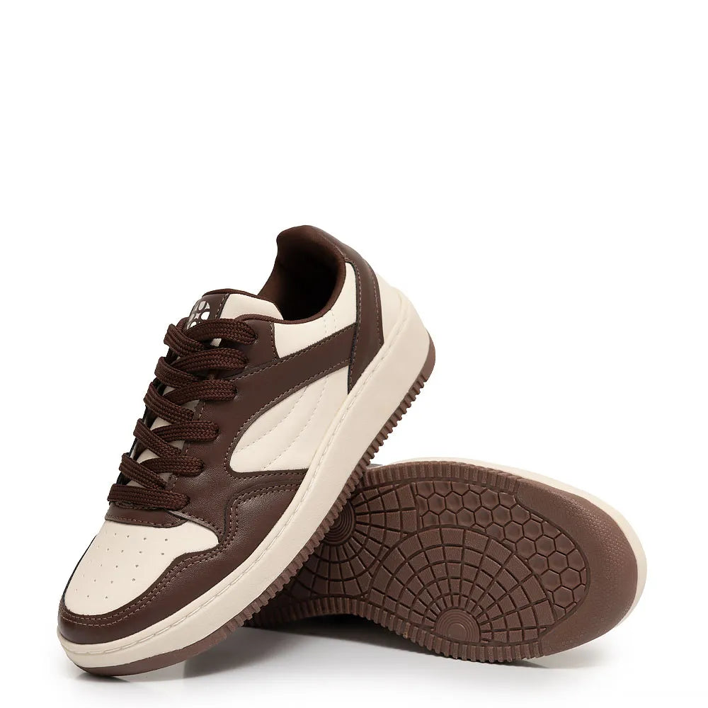 Brown Recortes Sneakers