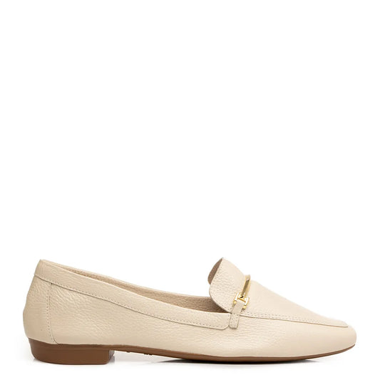 Off White Leather Bridão Loafer