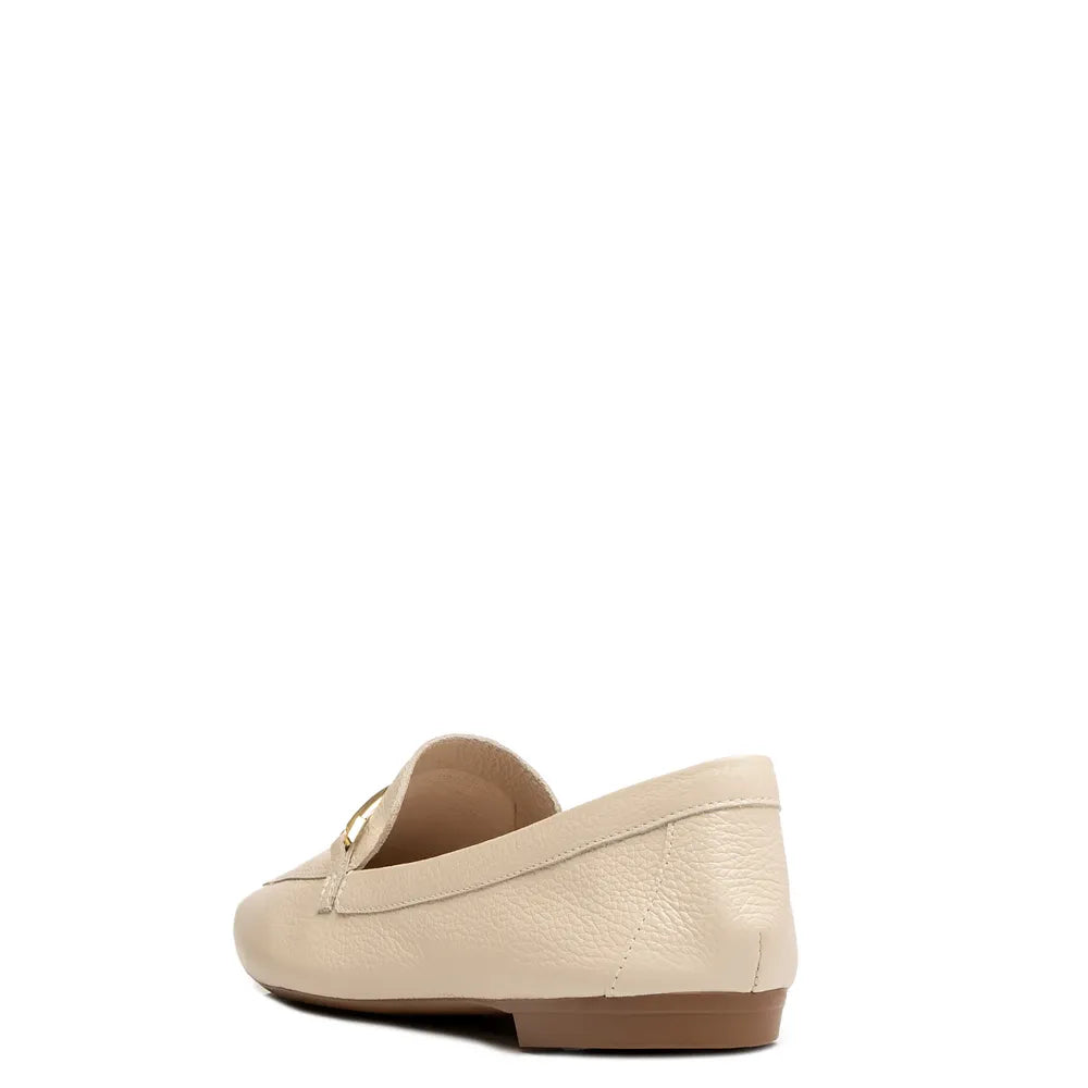 Off White Leather Bridão Loafer