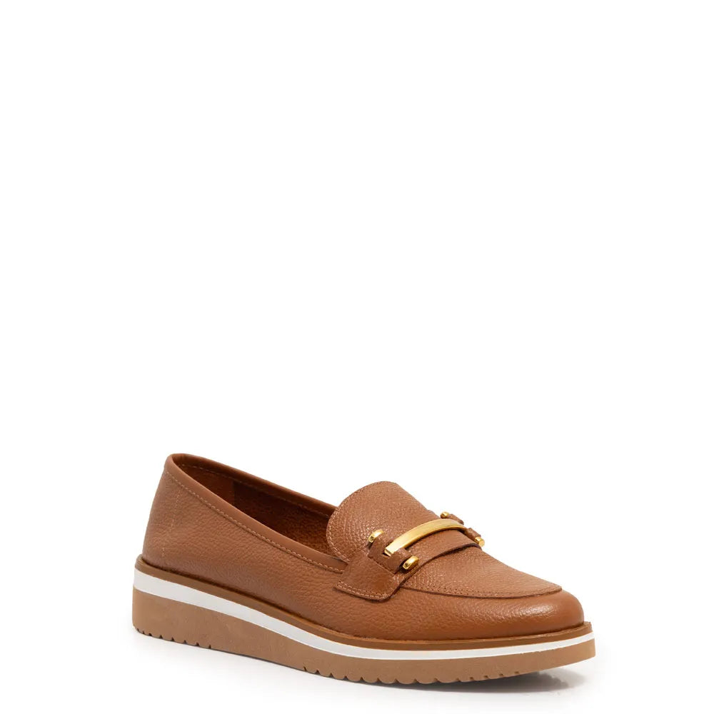 Caramelo Leather Bridão Loafer