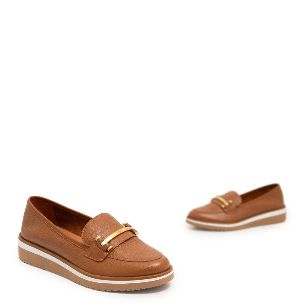 Caramelo Leather Bridão Loafer