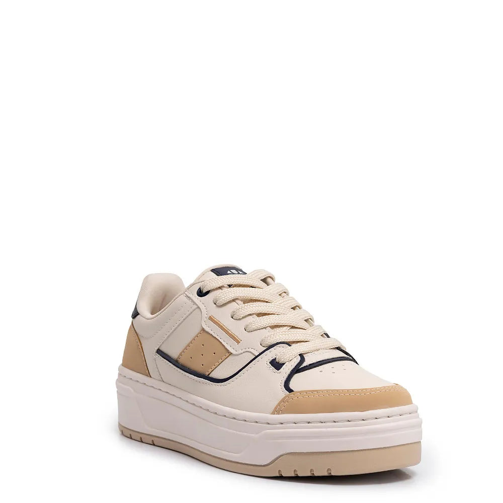 Off White Bicolor Recortes Sneaker