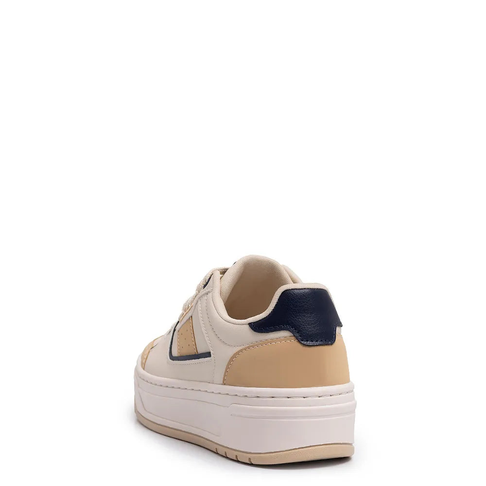 Off White Bicolor Recortes Sneaker