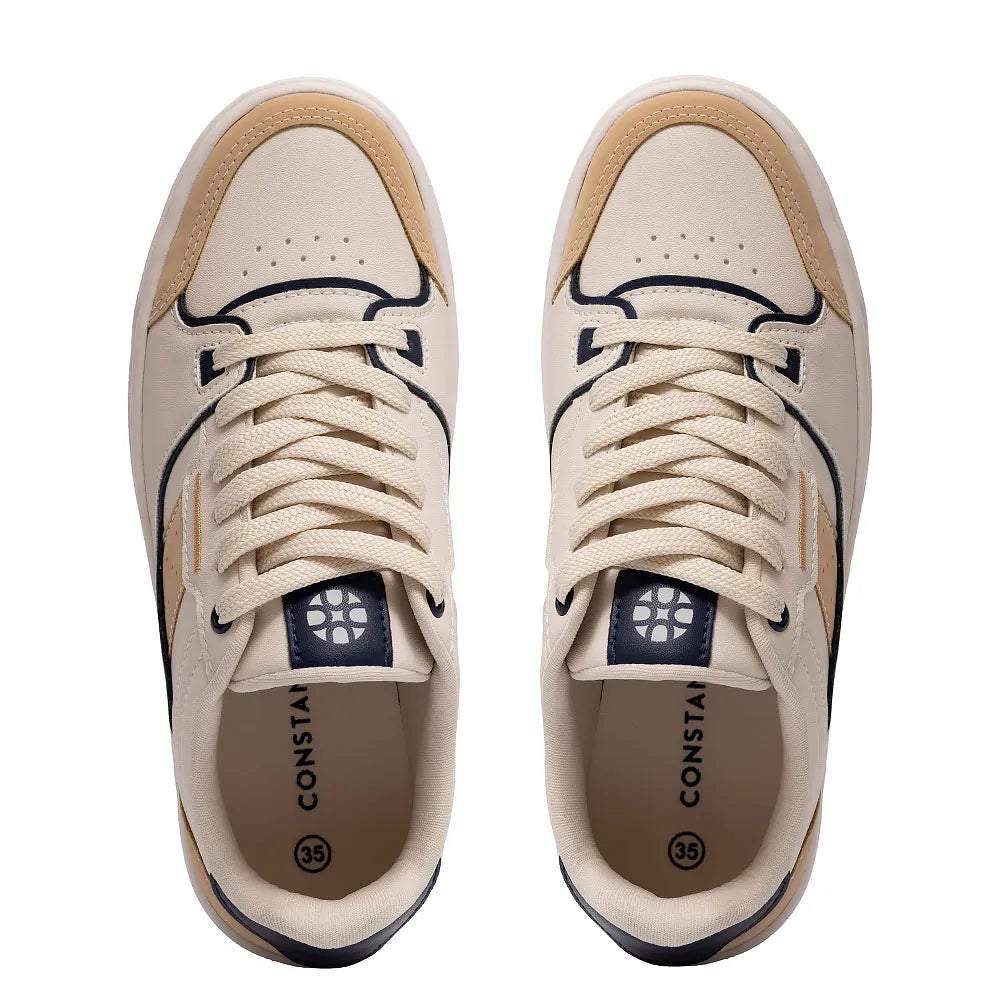 Off White Bicolor Recortes Sneaker