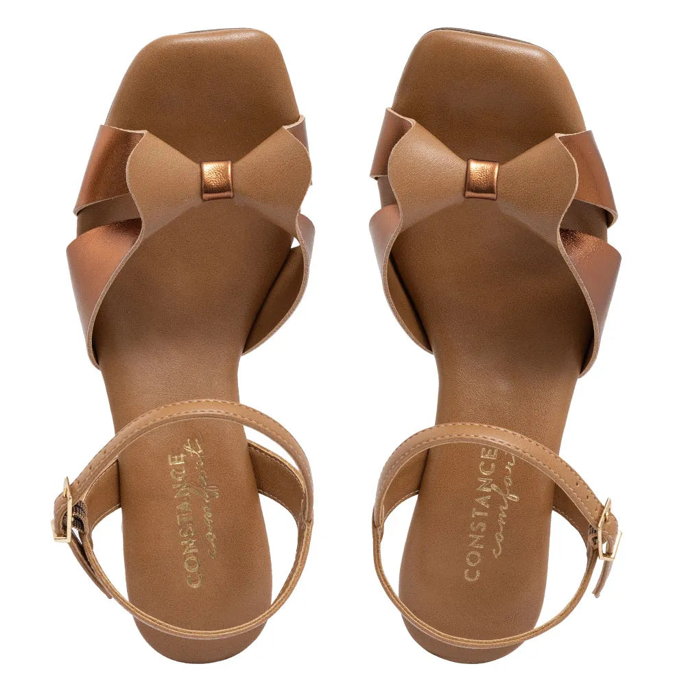 Beige Comfort Bow Sandal